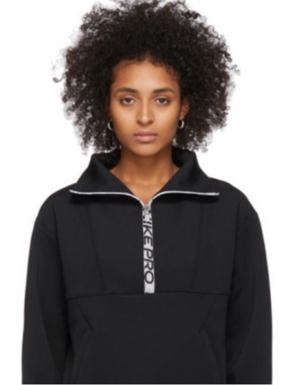 Nike Pro Black Pullover Sweatshirt Size Small - Picture 4 of 12